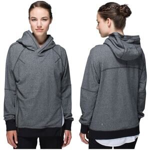 Lululemon Om & Roam Pullover Hoodie Sweatshirt Zip Athletic Neutral Gray Black 4